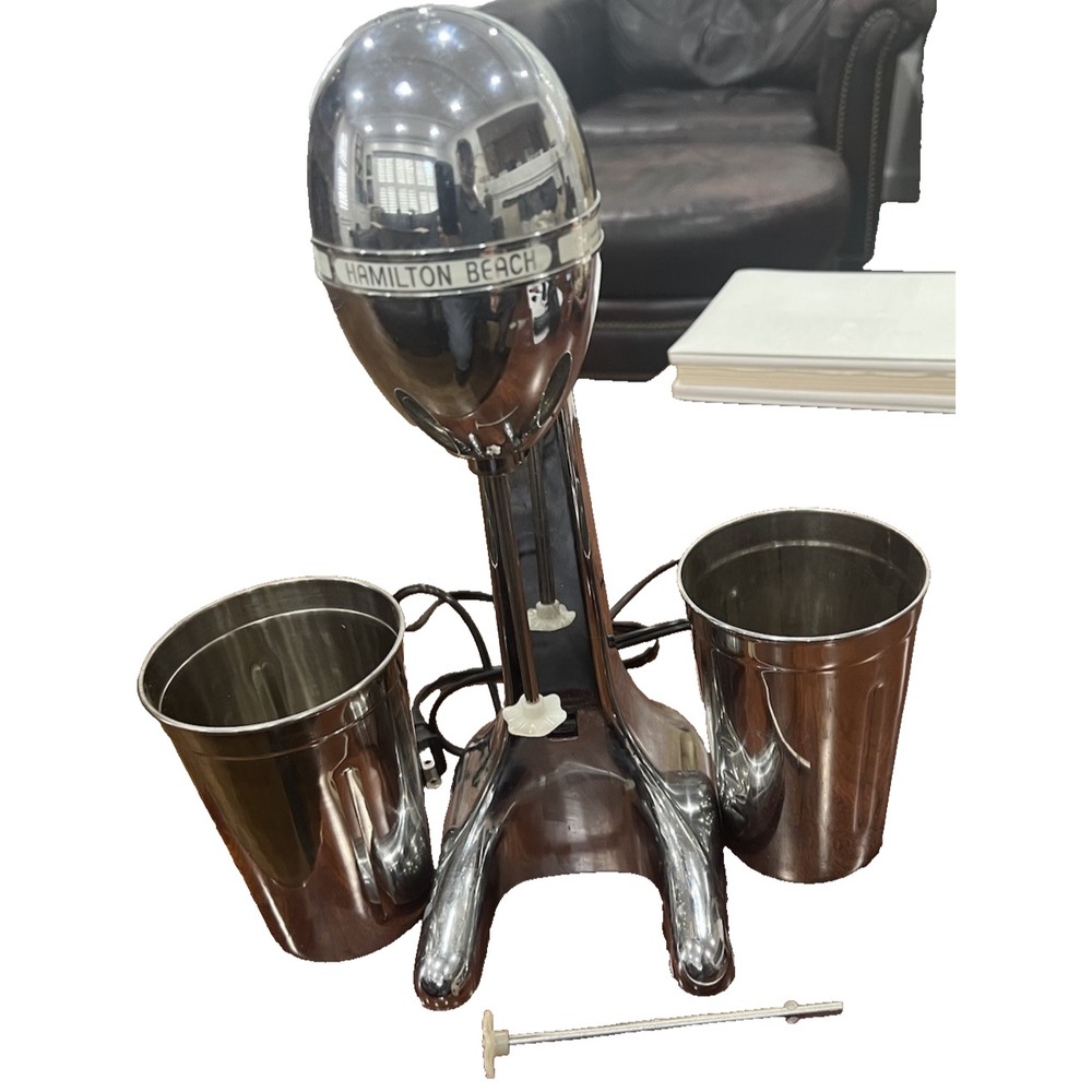Hamilton Beach Classic Drink Master and Milkshake Maker, Chrome Model 730C WORKS
